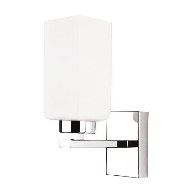 Hydra Single badkamerverlichting  "MIRA" No2 E14 3W 260LM 2700K  wit/ NICKEL