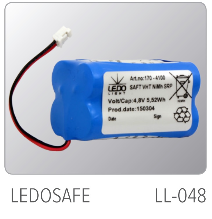 Noodverlichting Pack AA VNT blok 4,8V 1100mAh