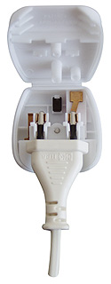 Converterplug EURO - UK white 10A