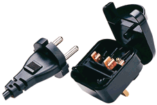 SCP Converterplug SCHUCKO - UK Zwart 13A