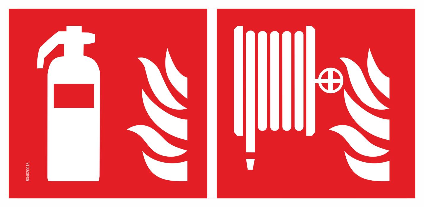 Pictogram Brandblusser + Haspel tbv KLR20