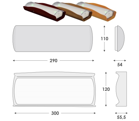 LED noodverlichting GR-2100/OPAL+ cherry