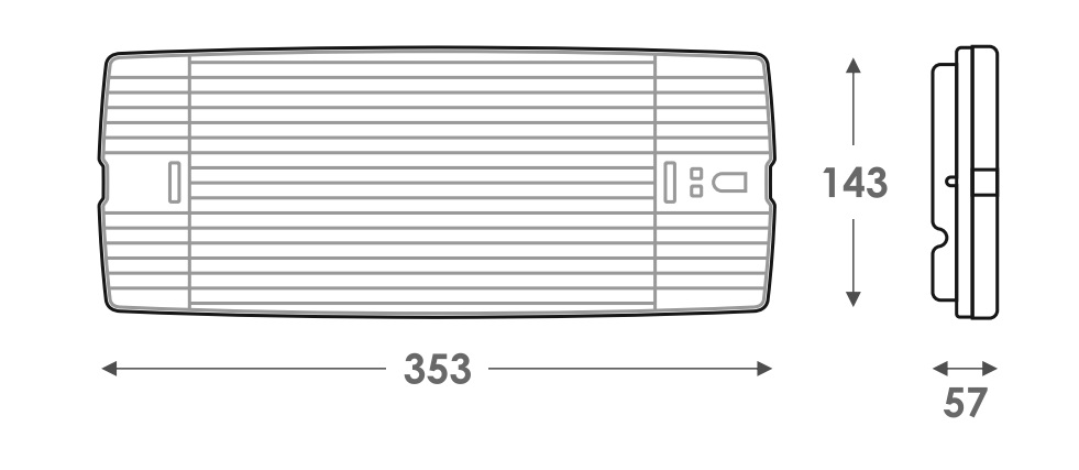 LED noodverlichting GR-315/30L/A